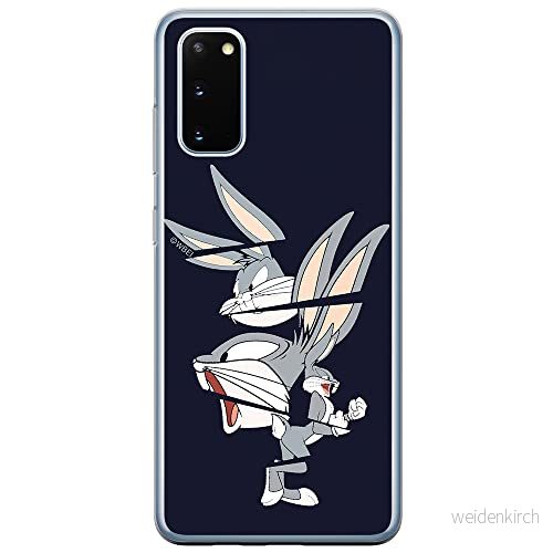 ERT GROUP mobiltelefonfodral för Samsung S20 / S11E originalt och officiellt licensierat Looney Tunes mönster Bugs 008 Vit anpassad till formen på mobiltelefonen, fodral tillverkad av TPU plast 5903537539911