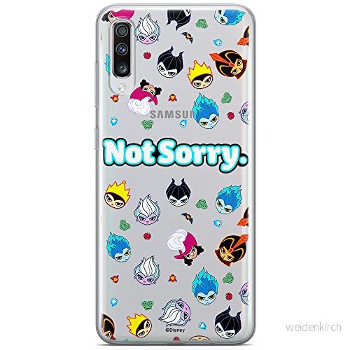 ERT GROUP mobiltelefonfodral för Samsung A70 originalt och officiellt licensierat Disney mönster Villains 005 optimalt anpassad till formen på mobiltelefonen, gedeeltelijk transparant 5905131380906