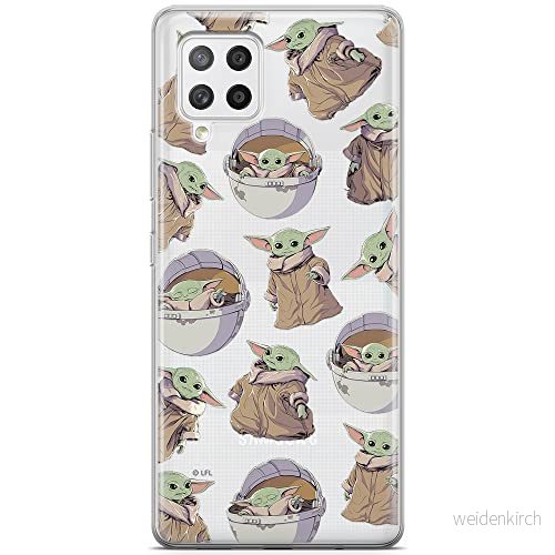 ERT GROUP mobiltelefonfodral för Samsung A42 5G originalt och officiellt licensierat Star Wars mönster Baby Yoda 028 optimalt anpassad till formen på mobiltelefonen, gedeeltelijk transparant 5904805093708
