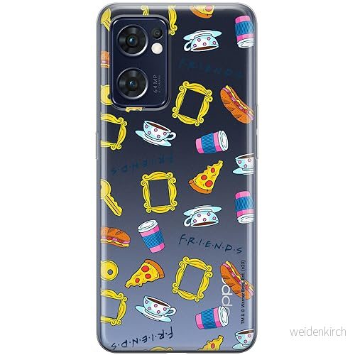 ERT GROUP mobiltelefonfodral för Oppo RENO 7 5G originalt och officiellt licensierat Friends mönster 026 optimalt anpassad till formen på mobiltelefonen, gedeeltelijk transparant 5905795062514