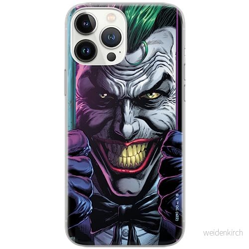 ERT GROUP mobiltelefonfodral för Iphone 13 PRO MAX originalt och officiellt licensierat DC mönster Joker 015 optimalt anpassad till formen på mobiltelefonen, fodral tillverkad av TPU plast 5905131563804