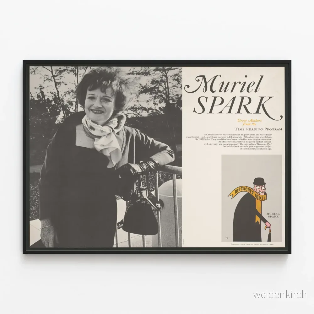 Muriel Spark - Stora författare i Time Reading Program-poster