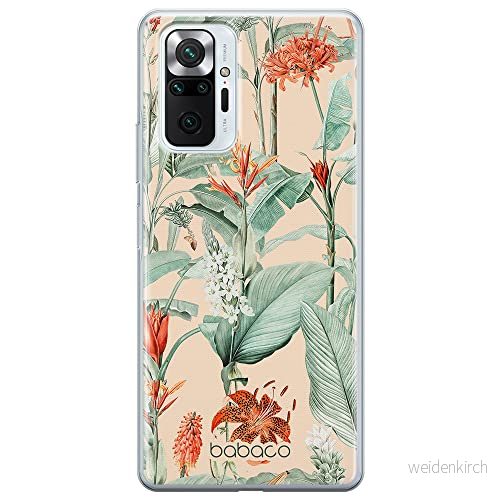 ERT GROUP mobiltelefonfodral för Xiaomi REDMI NOTE 10 PRO originalt och officiellt licensierat Babaco mönster Flowers 048 anpassad till formen på mobiltelefonen, fodral tillverkad av TPU plast 5905131338976