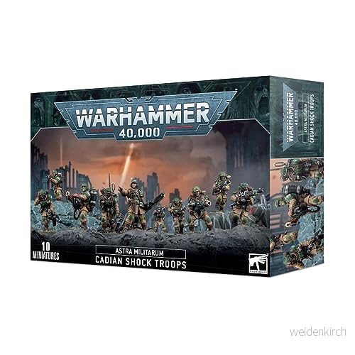 Warhammer 40 000: Games Workshop Astra Militarum Cadian Shock Troops Byggsats 5011921182251