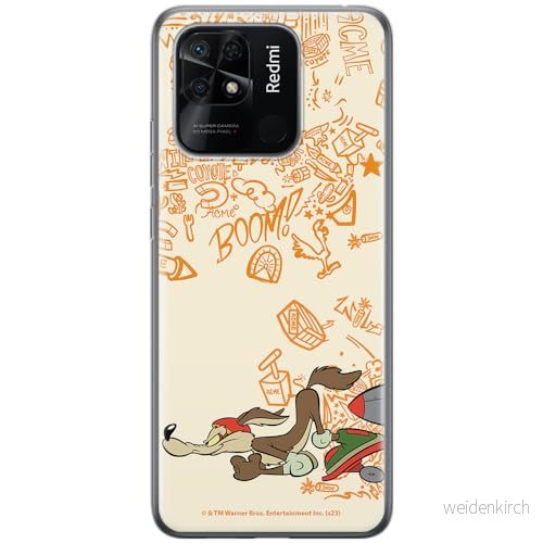 ERT GROUP mobiltelefonfodral för Xiaomi REDMI 10C originalt och officiellt licensierat Looney Tunes mönster Coyote 002 anpassad till formen på mobiltelefonen, fodral tillverkad av TPU plast 5905795138295
