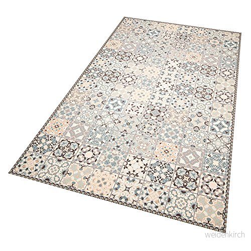 Zala Living Zoe vinylmatta 65 x 100 0,02 cm Hellblau/Creme 4260525256566