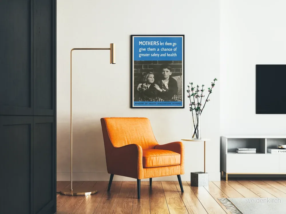 Vintageposter Mors låt dina barn gå - Inspirerande väggdekoration - Bild 2