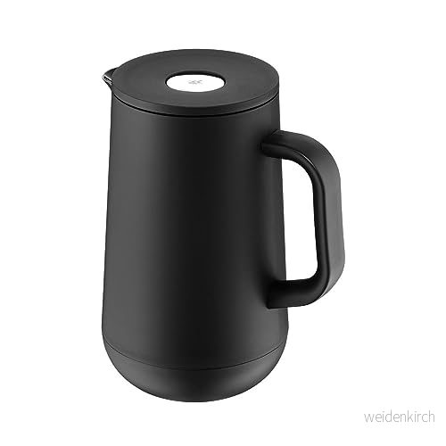 WMF 690687390 Impuls termoskanna 1 l isolerad te eller kaffe med presstätning håller dryckerna kalla och varma i 24 timmar svart, x 18 cm 4000530694928