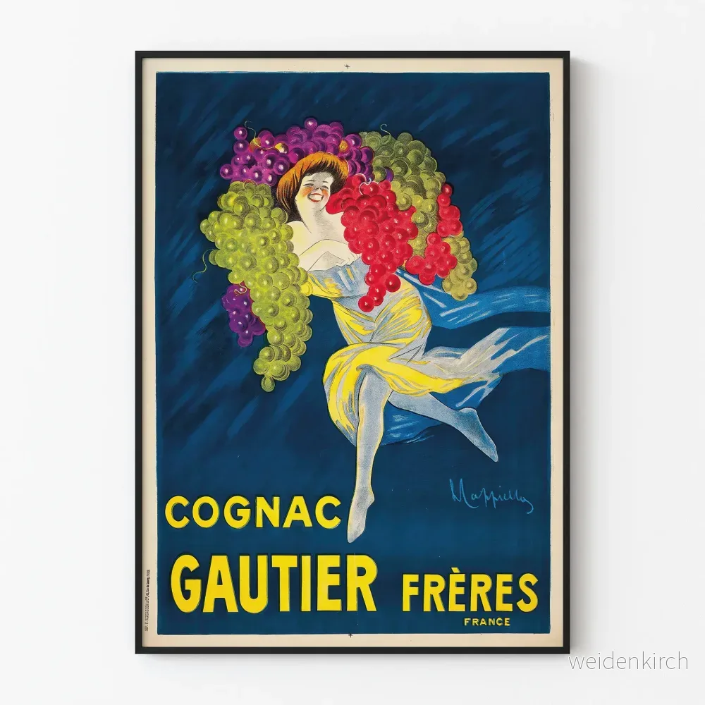 Vintageposter Cognac Gautier Frères