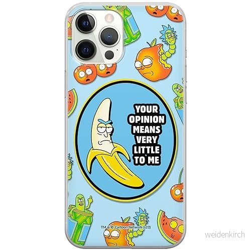 ERT GROUP mobiltelefonfodral för Iphone 12 PRO MAX originalt och officiellt licensierat Rick and Morty mönster & 009, fodral tillverkad av TPU plast 5905511126131