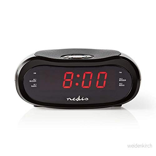 Nedis digital radioväckarklocka med LED skärm (0,6 tum) FM 5412810274079