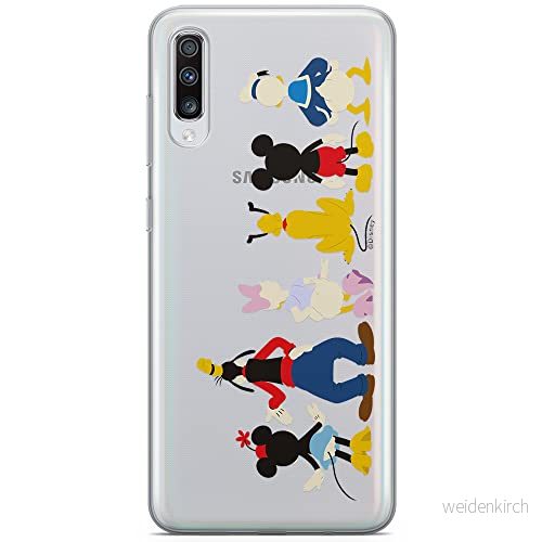ERT GROUP mobiltelefonfodral för Samsung A70 originalt och officiellt licensierat Disney mönster Mickey & Friends 001 optimalt anpassad till formen på mobiltelefonen, gedeeltelijk transparant 5902980410464