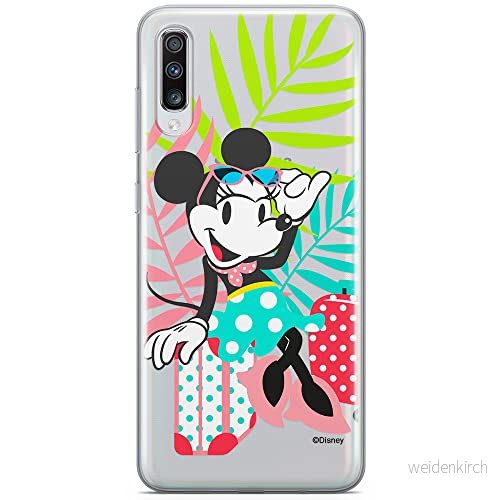 ERT GROUP mobiltelefonfodral för Samsung A70 originalt och officiellt licensierat Disney mönster Minnie 029 optimalt anpassad till formen på mobiltelefonen, gedeeltelijk transparant 5902980410563