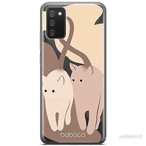ERT GROUP mobiltelefonfodral för Samsung A02S originalt och officiellt licensierat Babaco mönster Cats 002 optimalt anpassad till formen på mobiltelefonen, gedeeltelijk transparant 5905131078575