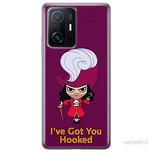 ERT GROUP mobiltelefonfodral för Xiaomi 11T 5G / PRO originalt och officiellt licensierat Disney mönster James Hook 001 anpassad till formen på mobiltelefonen, fodral tillverkad av TPU plast 5905131451033
