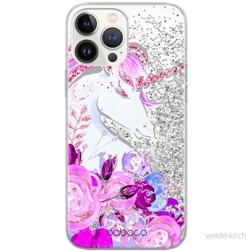 ERT GROUP mobiltelefonfodral för Apple Iphone 11 PRO originalt och officiellt licensierat Babaco mönster Unicorn 006 Vit optimalt anpassad till formen på mobiltelefonen, med glitter overflow effekt 5903932006599