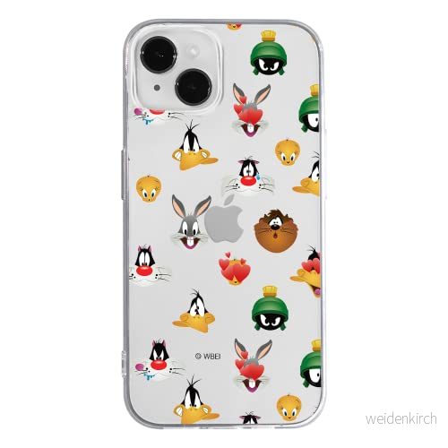 ERT GROUP mobiltelefonfodral för Apple Iphone 14 PLUS originalt och officiellt licensierat Looney Tunes mönster 007 anpassad till formen på mobiltelefonen, gedeeltelijk transparant 5905131896537