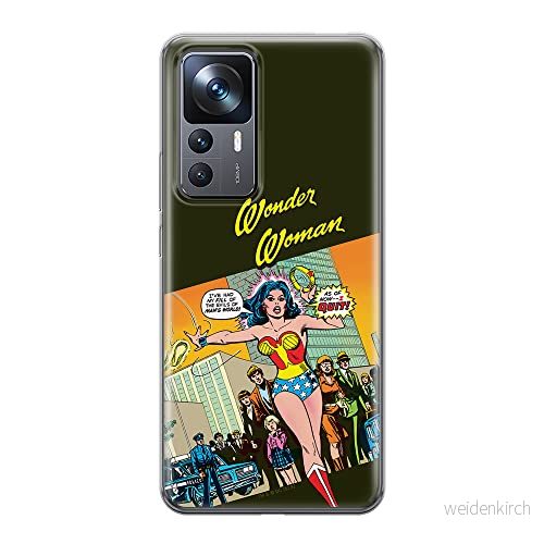 ERT GROUP mobiltelefonfodral för Xiaomi 12T/12T pro/K50 Ultra originalt och officiellt licensierat DC mönster Wonder Woman 016 anpassad till formen på mobiltelefonen, fodral tillverkad av TPU plast 5905511569907