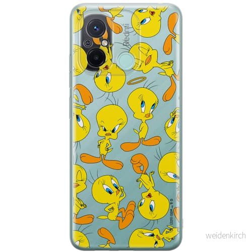 ERT GROUP mobiltelefonfodral för Xiaomi REDMI 12C/ 11A originalt och officiellt licensierat Looney Tunes mönster Tweety 010 anpassad till formen på mobiltelefonen, gedeeltelijk transparant 5905511852146