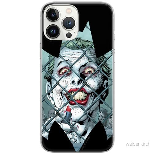 ERT GROUP mobiltelefonfodral för Iphone 13 PRO MAX originalt och officiellt licensierat DC mönster Joker 009 Vit optimalt anpassad till formen på mobiltelefonen, fodral tillverkad av TPU plast 5903932874075