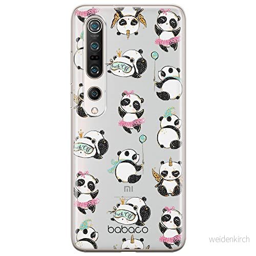 ERT GROUP mobiltelefonfodral för Xiaomi MI 10 / PRO originalt och officiellt licensierat Babaco mönster Panda 008 optimalt anpassad till formen på mobiltelefonen, gedeeltelijk transparant 5904805415104