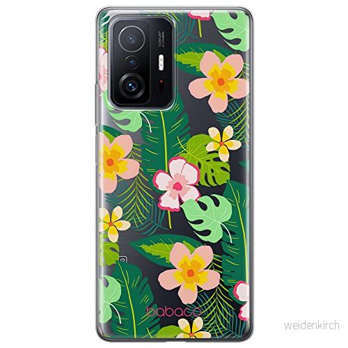 ERT GROUP mobiltelefonfodral för Xiaomi 11T 5G / PRO originalt och officiellt licensierat Babaco mönster Flowers 019 optimalt anpassad till formen på mobiltelefonen, gedeeltelijk transparant 5904805559433