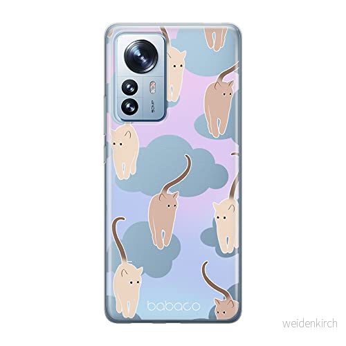ERT GROUP mobiltelefonfodral för Xiaomi 12 / 12X originalt och officiellt licensierat Babaco mönster Cats 015 optimalt anpassad till formen på mobiltelefonen, gedeeltelijk transparant 5905511489533