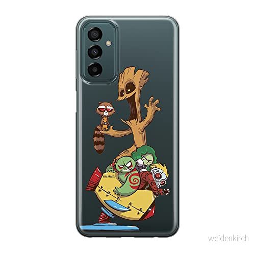 ERT GROUP mobiltelefonfodral för Samsung M13 4G/M23 5G/F23 originalt och officiellt licensierat Marvel mönster Guardians of the Galaxy 020, gedeeltelijk transparant 5905511376635
