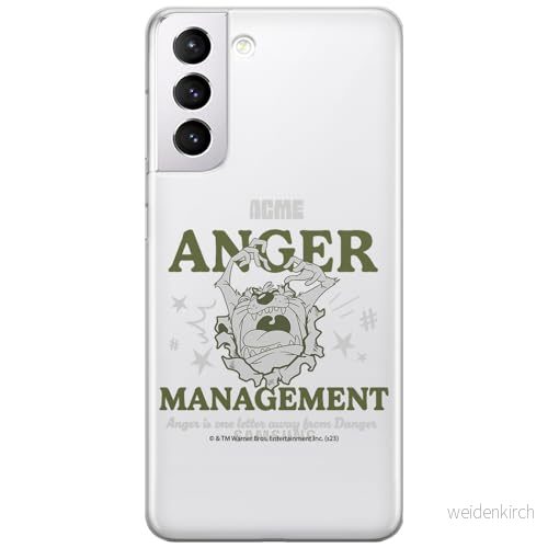 ERT GROUP mobiltelefonfodral för Samsung S21 originalt och officiellt licensierat Looney Tunes mönster Tasmanian 006 optimalt anpassad till formen på mobiltelefonen, gedeeltelijk transparant 5905795135638