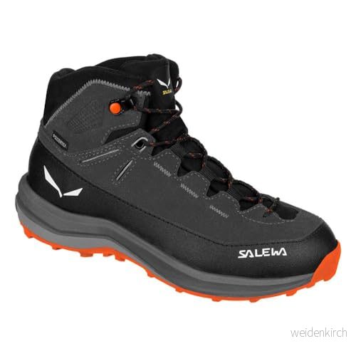 SALEWA Mtn Trainer 2 Mid PTX K, Unisex Stövlar, Onyx Alloy, 35 EU 4053866545365