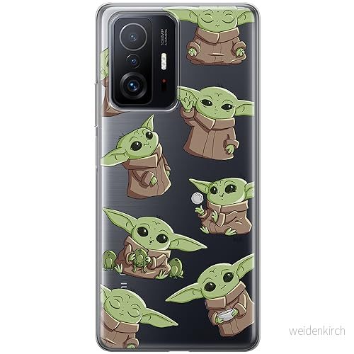 ERT GROUP mobiltelefonfodral för Xiaomi 11T 5G / PRO originalt och officiellt licensierat Star Wars mönster Baby Yoda 029 anpassad till formen på mobiltelefonen, gedeeltelijk transparant 5905511748029