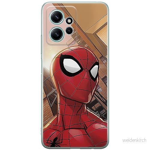 ERT GROUP mobiltelefonfodral för Xiaomi REDMI NOTE 12 4G originalt och officiellt licensierat Marvel mönster Spider Man 003 anpassad till formen på mobiltelefonen, fodral tillverkad av TPU plast 5905511952297