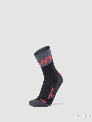 Uyn Man Cycling Light Socks strumpor Svart/grå/hibiskus 35 38 8054216319540