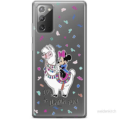 ERT GROUP mobiltelefonfodral för Samsung GALAXY NOTE 20 originalt och officiellt licensierat Disney mönster Minnie 049 optimalt anpassad till formen på mobiltelefonen, gedeeltelijk transparant 5903040458501