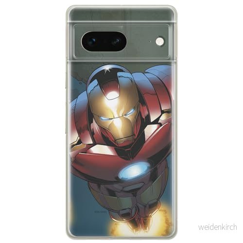 ERT GROUP mobiltelefonfodral för Google PIXEL 7 originalt och officiellt licensierat Marvel mönster Iron Man 017 optimalt anpassad till formen på mobiltelefonen, fodral tillverkad av TPU plast 5905795157685