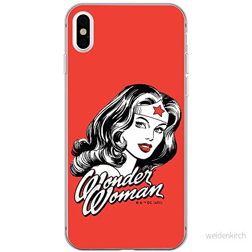 ERT GROUP mobiltelefonfodral för Iphone XS Max originalt och officiellt licensierat DC mönster Wonder Woman 023 optimalt anpassad till formen på mobiltelefonen, fodral tillverkad av TPU plast 5903932948110