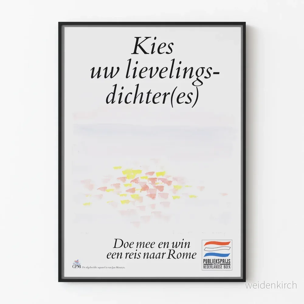 Vintage holländsk reklamposter för väggdekoration