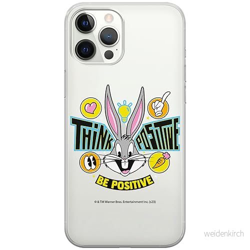 ERT GROUP mobiltelefonfodral för Iphone 12 PRO MAX originalt och officiellt licensierat Looney Tunes mönster Bugs 019 optimalt anpassad till formen på mobiltelefonen, gedeeltelijk transparant 5905795082468