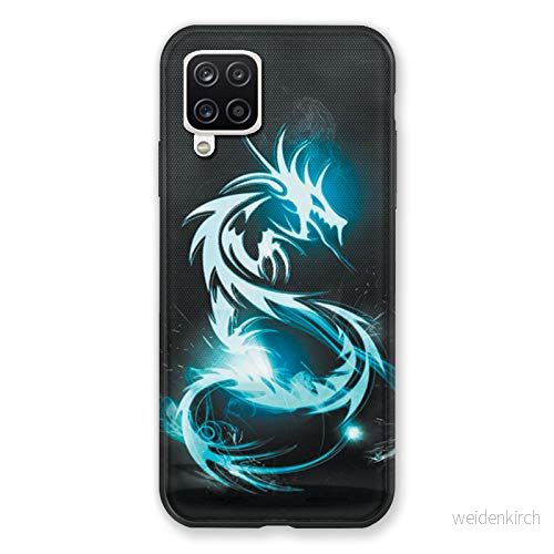 Cokitec fodral för Samsung Galaxy A12 drake blå flerfärgad 3614848026640