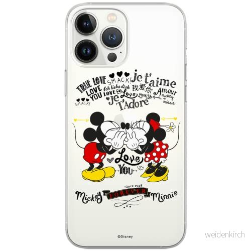 ERT GROUP mobiltelefonfodral för Xiaomi MI 10 / PRO originalt och officiellt licensierat Disney mönster Mickey & Minnie 005 anpassad till formen på mobiltelefonen, gedeeltelijk transparant 5903537176598