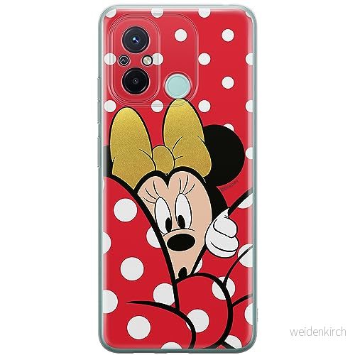 ERT GROUP mobiltelefonfodral för Xiaomi REDMI 12C/ 11A originalt och officiellt licensierat Disney mönster Minnie 015 anpassad till formen på mobiltelefonen, fodral tillverkad av TPU plast 5905511838942