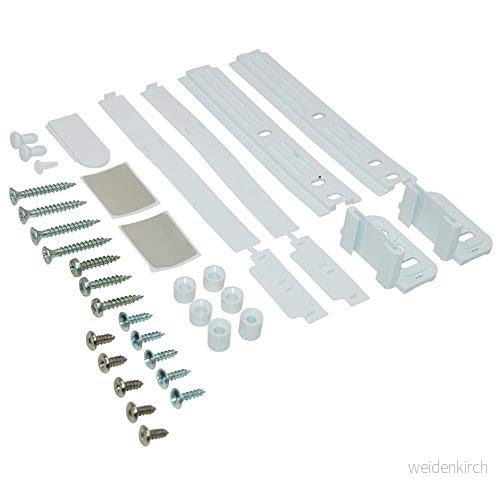 Whirlpool Indesit 481231028208 draggångjärn C00314618 kit med skenor och installationsmaterial 8015250214369