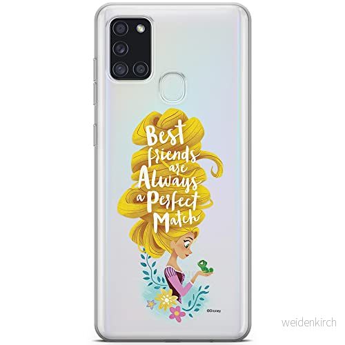 ERT GROUP mobiltelefonfodral för Samsung A21s originalt och officiellt licensierat Disney mönster Rapunzel and Pascal 002 optimalt anpassad till formen på mobiltelefonen, gedeeltelijk transparant 5903932287646