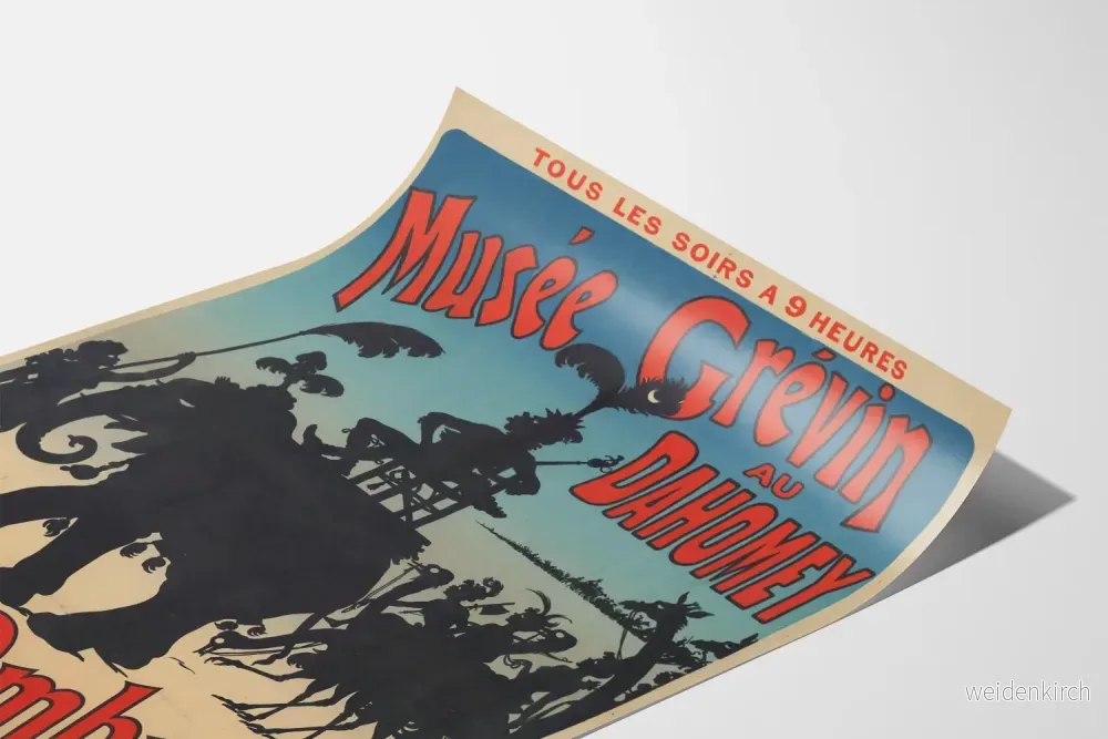 Museiposter Grévin-museet i Dahomey - Louis Morin skuggor - Bild 3