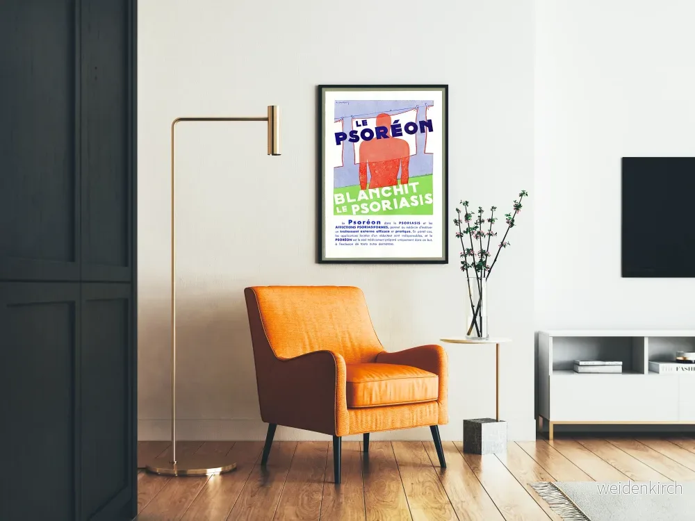 Vintageposter Le Psoréon - Retro medicinsk väggdekoration - Bild 2