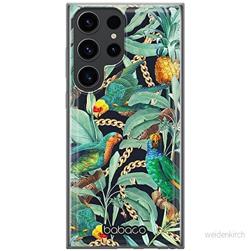 ERT GROUP mobiltelefonfodral för Samsung S23 ULTRA originalt och officiellt licensierat Babaco mönster Flowers 058 optimalt anpassad till formen på mobiltelefonen, fodral tillverkad av TPU plast 5905511472627