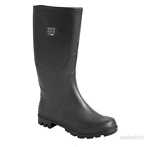 Portwest FW90 PVC Vattentäta Herr Wellington Stövlar Svart 37 5036108266494