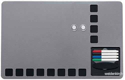 Nobo Quartet combo board 610 x 390 mm black silver 5028252345026