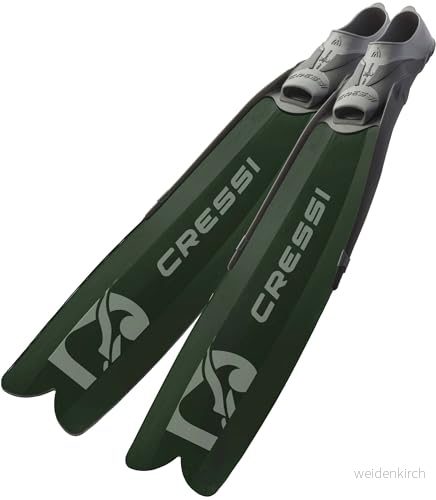 Cressi Gara Modular Boost Fens Green Långa fenor idealiska för mellanliggande och avancerad gratis dykning spjutfiske, grön, 40/41, unisex vuxen 8022983238517
