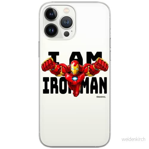 ERT GROUP mobiltelefonfodral för Apple Iphone 6 PLUS originalt och officiellt licensierat Marvel mönster Iron Man 028 Vit optimalt anpassad till formen på mobiltelefonen, gedeeltelijk transparant 5904805140013